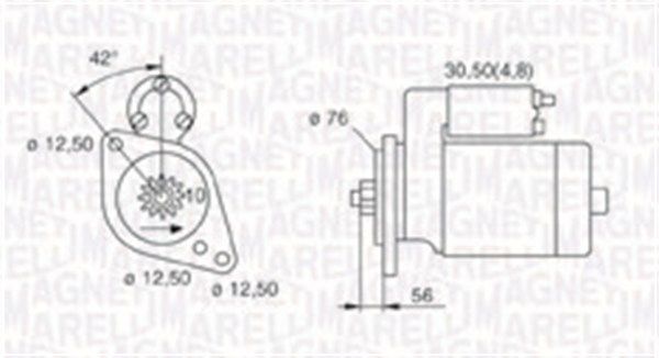 MAGNETI MARELLI Стартер 063521230120